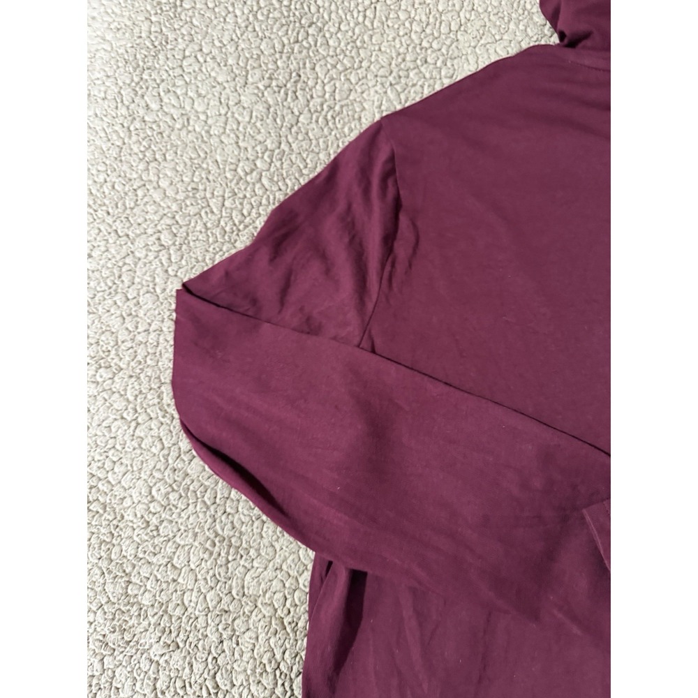 Polo Ralph Lauren Shirt Men Medium Maroon Blue Tee Hoodie Pullover Lightweight - Picture 8 of 11